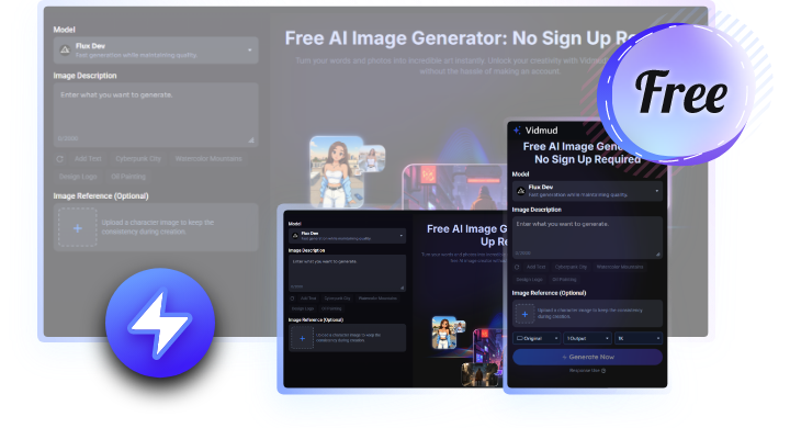 Vidmud generador de imagenes ia sin registrarse