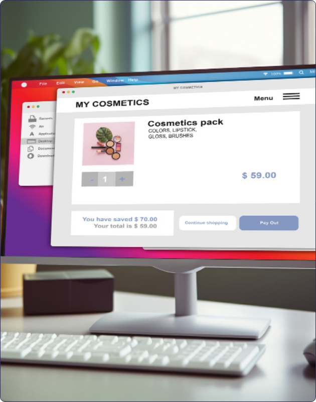 Visualización de productos de E-commerce